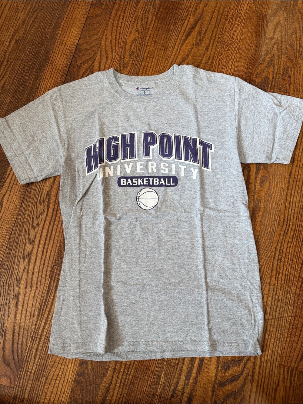 Champion High Point University Gray and Purple Basketball Tee